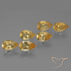Shop natural 4.70ct Medium Gold  Citrine gems, En forme de poire, from Brésil at GemSelect. In stock, global shipping!