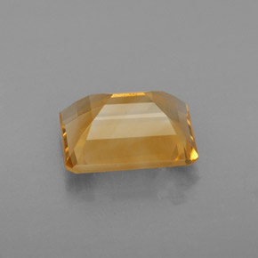 Citrine jaune naturelle taille émeraude, 2,14 ct, VS