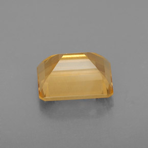 Citrine jaune naturelle taille émeraude, 2,23 ct, VS