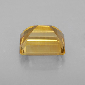 Citrine jaune naturelle taille émeraude, 2,56 ct, VVS-VS