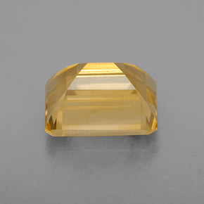 Citrine jaune naturelle taille émeraude, 2,49 ct, VS