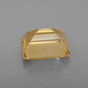 Citrine jaune naturelle taille émeraude, 2,38 ct, VVS