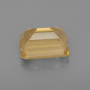 Citrine jaune naturelle taille émeraude, 2,31 ct, VVS