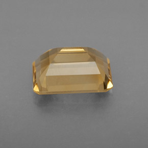 Citrine jaune naturelle taille émeraude, 2,05 ct, VS