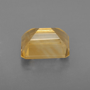 Citrine jaune naturelle taille émeraude, 2,42 ct, VVS-VS
