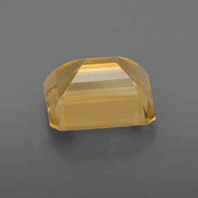 Citrine jaune naturelle taille émeraude, 2,46 ct, VVS