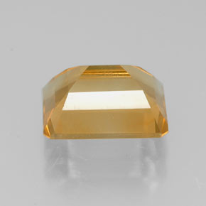 Citrine jaune naturelle taille émeraude, 2,19 ct, VVS