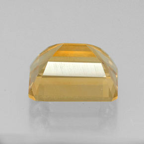 Citrine jaune naturelle taille émeraude, 2,46 ct, VVS