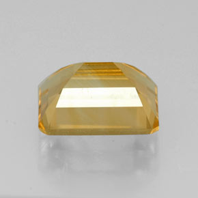 Citrine jaune naturelle taille émeraude, 2,18 ct, VVS