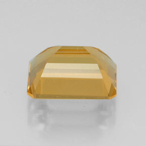 Citrine jaune naturelle taille émeraude, 2,21 ct, VVS