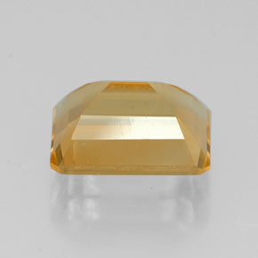 Citrine jaune naturelle taille émeraude, 2,22 ct, VVS