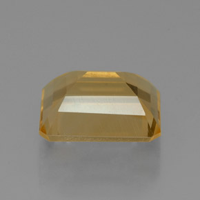Citrine jaune naturelle taille émeraude, 2,10 ct, VVS