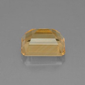 Citrine jaune naturelle taille émeraude, 2,35 ct, VVS-VS