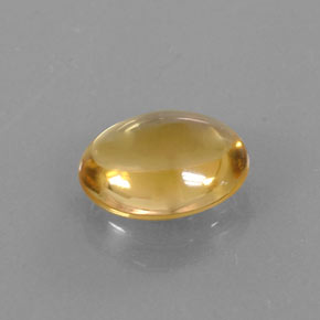 Citrine jaune naturelle coupe ovale, 2,77 ct, transparent