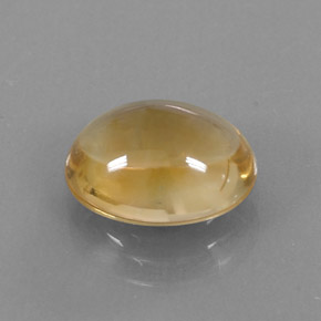Citrine jaune naturelle coupe ovale, 3,28 ct, transparent