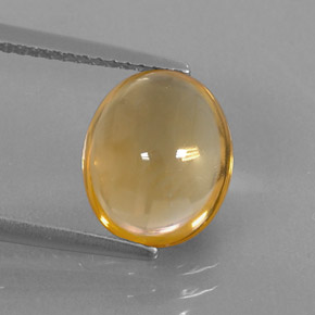 Citrine or naturelle coupe ovale, 2,76 ct, transparent