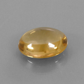 Citrine or naturelle coupe ovale, 2,76 ct, transparent