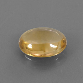 Citrine jaune naturelle coupe ovale, 2,26 ct, transparent