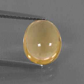Citrine or naturelle coupe ovale, 2,52 ct, transparent