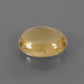 Citrine or naturelle coupe ovale, 2,52 ct, transparent