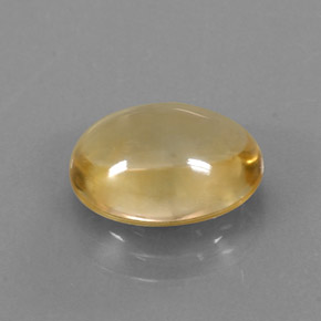 Citrine or naturelle coupe ovale, 3,01 ct, transparent