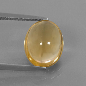 Citrine or naturelle coupe ovale, 2,87 ct, transparent