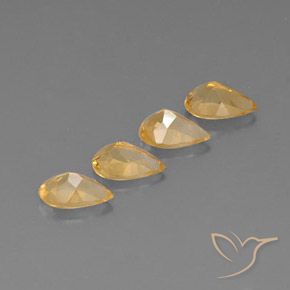 Achetez naturel 2.66ct Gold  Citrine gems, En forme de poire, En provenance Brésil chez GemSelect. En stock, livraison internationale!