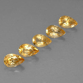Achetez naturel 4,14ct jaune citrine gems, en forme de poire, en provenance brésil chez gemselect. en stock, livraison internationale!