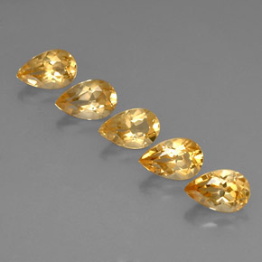 Achetez naturel 4,14ct jaune citrine gems, en forme de poire, en provenance brésil chez gemselect. en stock, livraison internationale!