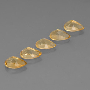 Achetez naturel 4,14ct jaune citrine gems, en forme de poire, en provenance brésil chez gemselect. en stock, livraison internationale!