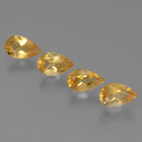 Achetez naturel 2,85ct doré citrine gems, en forme de poire, en provenance brésil chez gemselect. en stock, livraison internationale!
