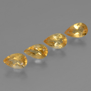 Achetez naturel 2,85ct doré citrine gems, en forme de poire, en provenance brésil chez gemselect. en stock, livraison internationale!