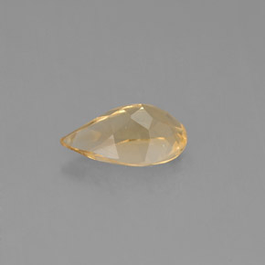 Citrine jaune naturelle en forme de poire, 0,74 ct, VVS-VS