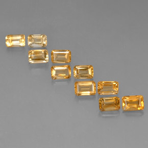 Achetez naturel ct jaune citrine gems, taille émeraude, en provenance madagascar chez gemselect. en stock, livraison internationale!