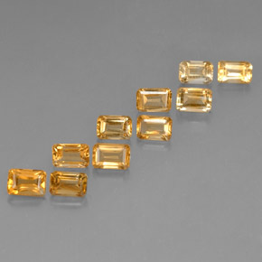 Achetez naturel ct jaune citrine gems, taille émeraude, en provenance madagascar chez gemselect. en stock, livraison internationale!