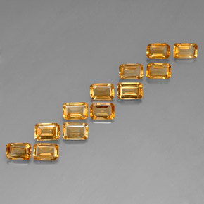 Achetez naturel ct jaune citrine gems, taille émeraude, en provenance madagascar chez gemselect. en stock, livraison internationale!
