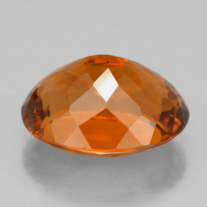 Citrine orange naturelle coupe ovale, 8,38 ct, VVS