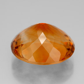 Citrine orange naturelle coupe ovale, 11,01 ct, IF