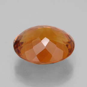 Citrine orange naturelle coupe ovale, 8,94 ct, IF