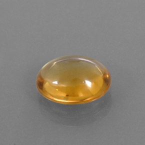 Citrine or naturelle coupe ovale, 2,94 ct, transparent