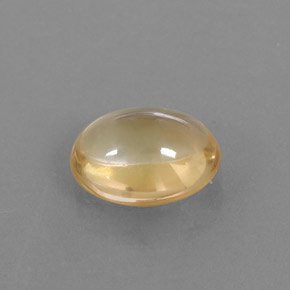 Citrine jaune naturelle coupe ovale, 3,01 ct, transparent