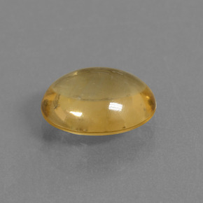 Citrine or naturelle coupe ovale, 2,65 ct, transparent