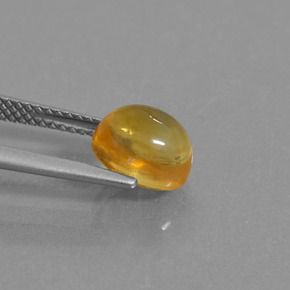 Citrine or naturelle coupe ovale, 2,48 ct, transparent