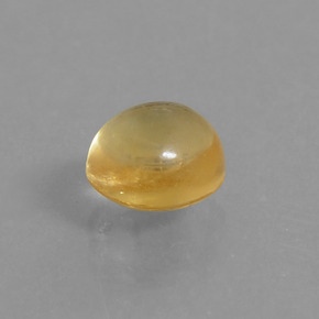 Citrine jaune naturelle coupe ovale, 1,71 ct, transparent