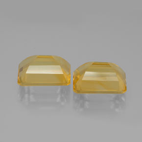 Achetez naturel ct jaune citrine gems, taille émeraude, en provenance brésil chez gemselect. en stock, livraison internationale!
