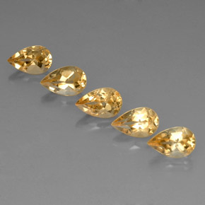 Achetez naturel 4,35ct jaune citrine gems, en forme de poire, en provenance brésil chez gemselect. en stock, livraison internationale!