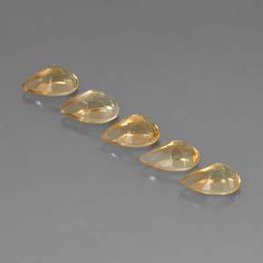 Achetez naturel 4,35ct jaune citrine gems, en forme de poire, en provenance brésil chez gemselect. en stock, livraison internationale!