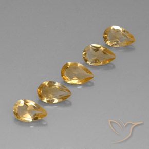 Shop natural 3.40ct Light Orange-Gold  Citrine gems, En forme de poire, from Brésil at GemSelect. In stock, global shipping!