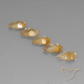 Shop natural 3.40ct Light Orange-Gold  Citrine gems, En forme de poire, from Brésil at GemSelect. In stock, global shipping!