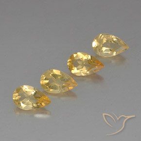 Shop natural 2.87ct Medium Gold  Citrine gems, En forme de poire, from Brésil at GemSelect. In stock, global shipping!